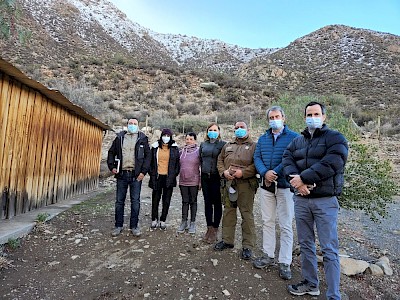 Meeting with the neighborhood council of Los Patos and Carabineros de Chile